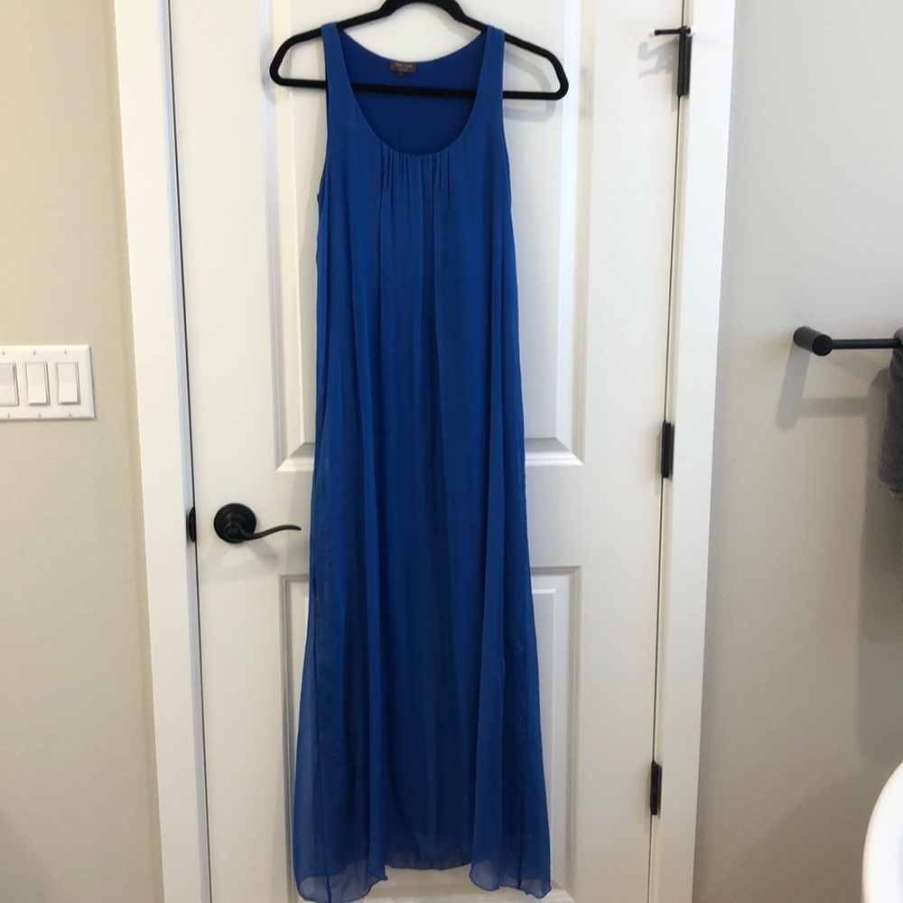 Phase Eight silk maxi dress with tie waist